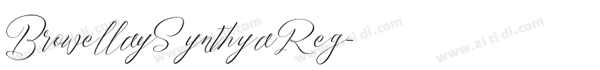 BrowellaySynthya Reg字体转换